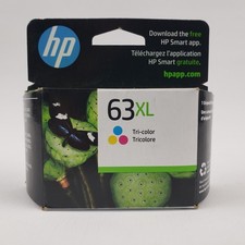 EXPIRED 2024 Genuine HP 63 XL Tri-Color Ink Cartridge F6U63AN - New Sealed picture