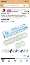 Gel Wrist Rest Set for Keyboard & Mouse - Pain Relief, Cool Touch, Non-Skid Supp picture