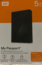 Western Digital My Passport 5TB Portable External Hard Drive - Black picture