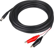 KSK 79-inch Trail Camera Power Cord with Alligator Clips,5.5x2.1mm DC Black picture