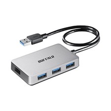BUFFALO USB3.0 hub Silver BSH4U305U3SV bus-powered 4-port high-quality F/S Track picture