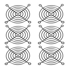 6PCS 80mm Fan Finger Grill Metal Grill Protector Guard Fan Cover Black picture