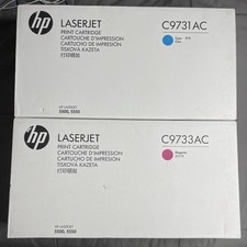 HP C9733AC C9731AC (645A) Magenta Cyan Print Cartridge LaserJet 5500, 5550 Lot picture