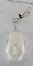 Genuine Vintage Apple Pro Optical USB Mouse Wired (Clear/White) M5769 picture