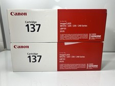 2x Canon Genuine 137 Replacement Toner Cartridge - Black picture