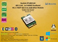RTL8821AE 802.11a/b/g/n/ac Wi-Fi + Bluetooth 4.0 PCIe M.2 Lenovo 00JT454 picture