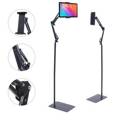 Universal 360° Tablet Holder Floor Stand Clamp Adjustable for 12-18cm Phone iPad picture