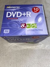 Memorex  DVD+R 10 Pack 8x 4.7 Gb 129 Min Video New In Pack picture