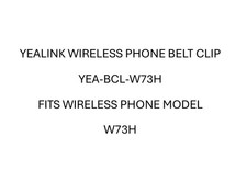NEW - Yealink YEA-BCL-W73H Belt Clip Use With W73H Wireless Cordless Handset picture