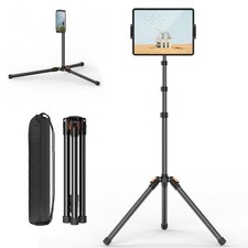 XXZU 72in Tablet Floor Stand Tripod,Tablet 72 inches, Black-orange picture