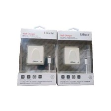 3-Pk iMuse Wall Charger + Charge Sync Cable 4ft, Compatible With i5/i6 iPad Mini picture