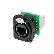 Ace Backstage Co. C-15145 CONNECTRIX Neutrik BLACK RJ45 CAT5 110 IDC Panel picture