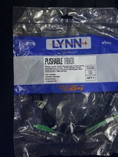LYNN Pushable Fiber Optical Network Cable SC/APC-SC/APC Simplex 25 ft Black picture