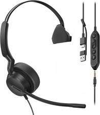 Yealink UH42 SE Wired Single Headset with Mic USB-A/C & 3.5MM Noise Canceling picture