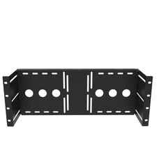 4U Universal VESA LCD Monitor Mounting Bracket 19 Inch Server Rack Cabinet Black picture