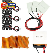 3 Sets TEC1-12706 Peltier Cooler Module kit 6A 12V Cooling panel + Aluminum Heat picture