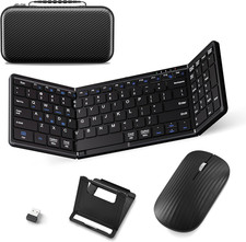Foldable Keyboard and Mouse, Folding Bluetooth Keyboard Combo picture