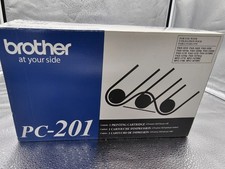 Genuine Brother PC-201 Print Cartridge Black New In Open Box picture
