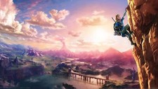 Landscape the legend of zelda link wii u nintendo rock Custom Gaming Mat Desk picture
