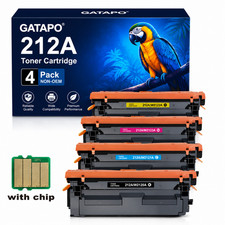 212A Toner Cartridges 4 Pack with Chip Compatible Replacement for  212A 212X picture
