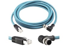 M12 RJ45 Ethernet Network Cable, M12 8 Pin A-Coded Male to RJ45 CAT6 High Spe... picture