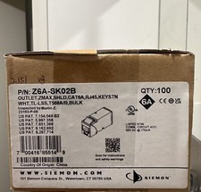  Z6A-SK02B (SIEMON) x 100 Per Box. Bulk/Lot  ( you are buying  per piece )  picture