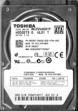 Toshiba MK2556GSYF HDD2E73 D UL01 T 250GB Sata Hard Drive picture