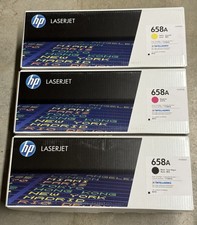 HP 658A Lot of 3️⃣Factory Sealed New (W2000A W2002A W2003A) Toner  -NEW (#3705) picture