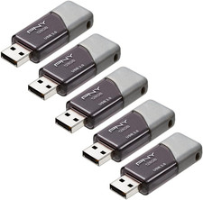 128GB Turbo Attaché 3 USB 3.0 Flash Drive 5-Pack​ picture