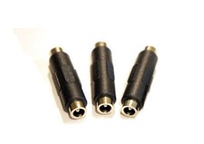 3 Pack of 2.1mm X 5.5mm DC Power Cable Female to Female Gender Changer Adapter picture