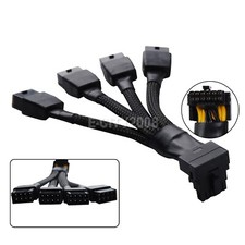 For GPU RTX4090 RTX4080 4X8 Pin PCI-E to 16 Pin Card Cable 12VHPWR Connector picture
