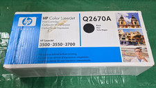 Genuine HP Q2670A 308A Black Toner Cartridge LaserJet 3500 3550 3700 OEM picture