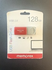 Memorex 128GB USB 2.0 Flash Drive Red New Sealed 32020012821 picture