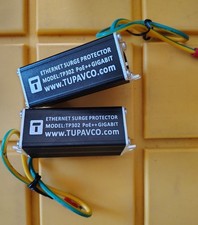 Tupavco TP302 Ethernet Surge Protector PoE++Gigabit RJ45 Lightning Suppressor X2 picture