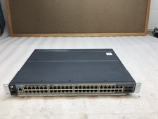 HP Aruba J9729A 48-Port PoE+ Gigabit Switch w/ J9738A 575W PSU, J9733A Stack picture