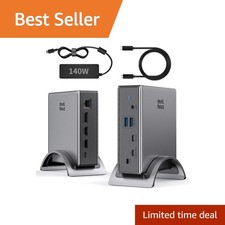 Minthouz 9-in-1 USB-C Laptop Docking Station with 140W PD Charger picture
