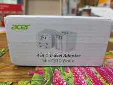 Acer 4 in 1 Travel Adapter SL-JY310 White Open Box  picture