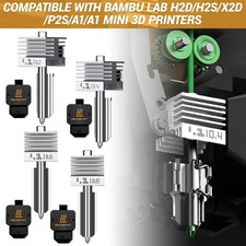 0.2/0.4/0.6/0.8mm Nozzle Hotend for Bambu Lab H2D/H2S/X2D/P2S/A1 3D Printers picture