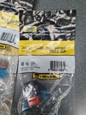 Hubbell CAT 5+ T568B jack Orange power sum HD58A7 - Lot of 5 picture