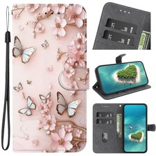 Panda Flower Butterfly Wallet Cover Case for OPPO A6X A6S A6T A60 A40 A15 A59 picture