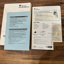 TI-83 Plus Texas Instruments Manual Instructions Book 2004 with ephemera picture