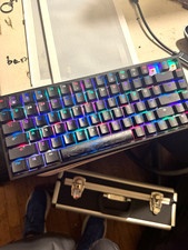EPOMAKER EP-84 Wired Mechanical Illuminated RGB Gaming Keyboard Black English picture