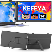 KX2 Laptop Screen Extender 14'' FHD 1080P IPS Portable Dual Monitor Plug & Play picture