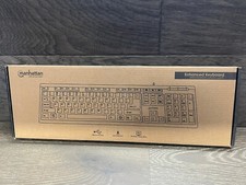 MANHATTAN 155113 Black USB Wired Standard Enhanced Keyboard picture