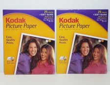 Kodak Picture Photo Paper Soft Gloss 25 Sheets 8.5 x 11 Lot of 2 (50 Sheets) picture