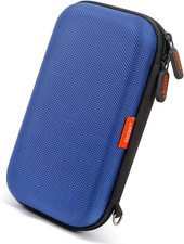 Blue Shockproof Charger Carrying Case - GLCON Small Hard Travel EVA  picture