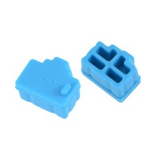 20pcs RJ45 Silicone Protectors Ethernet Hub Port anti-Dust Cap Cover, Blue picture