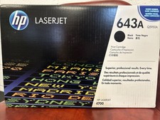 HP 643A Black LaserJet Print Toner Cartridge New & Sealed picture