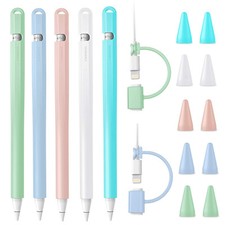 Silicone Sleeve for Apple Pencil 1st Pen Skin Case Cover Grip Holder+2 Nib Cover picture