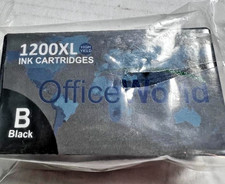 Office World 1200XL Black Ink Cartridge - Small tear in plastic wrap picture
